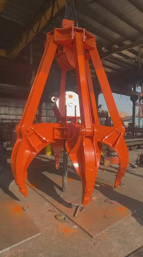 Rock Mechanical Grapper with Cable Control for Crane